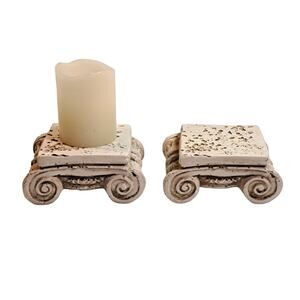 Column Pedestal Riser Candle Holders for Pillars Votives Shapes